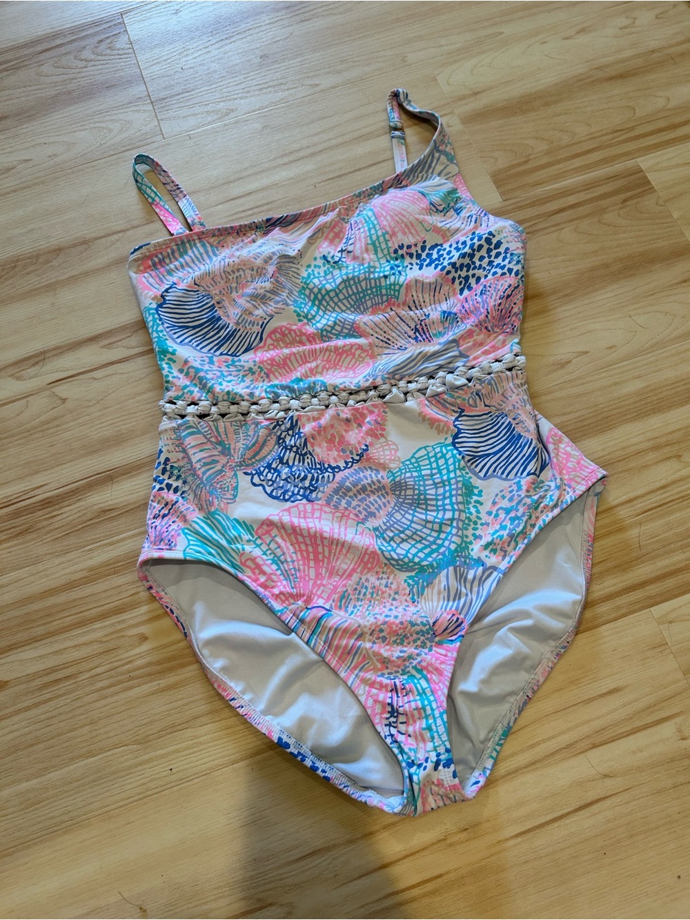 EUC Lilly Pulitzer one shoulder swimsuit